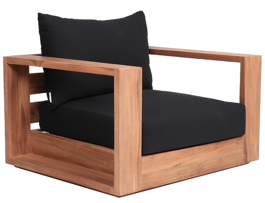 

    
 Shop  Contemporary Black Wood Fabric Patio Sofa Set 3PCS Meridian Furniture Tulum 353Black-S-3PCS
