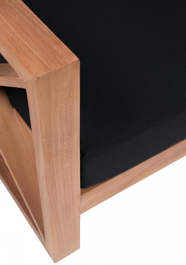 

    
 Order  Contemporary Black Wood Fabric Patio Sofa Set-4PCS Meridian Furniture Anguilla 352Black-S-4PCS
