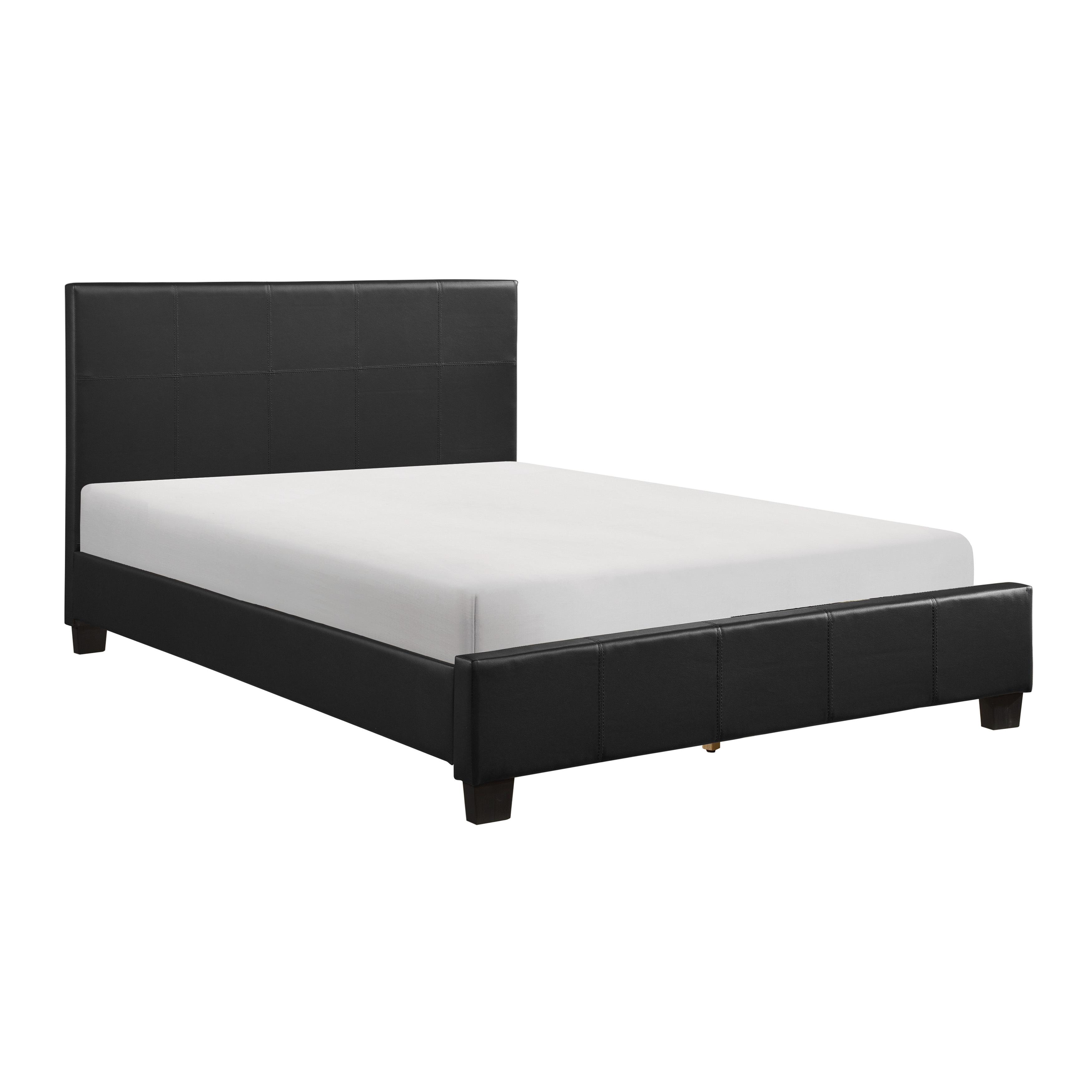 

    
Contemporary Black Wood Full Bedroom Set 5pcs Homelegance 2220F-1* Lorenzi
