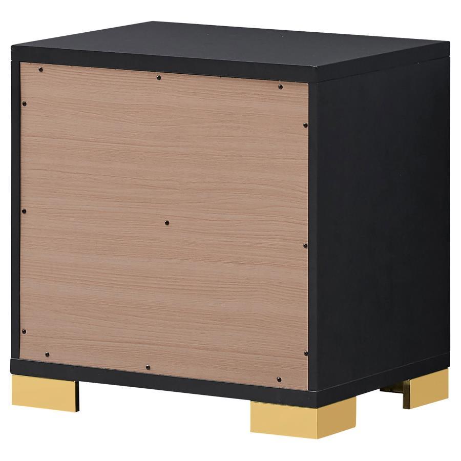 

    
222831F-5PCS Contemporary Black Wood Full Panel Bedroom Set 5PCS Coaster Marceline 222831F
