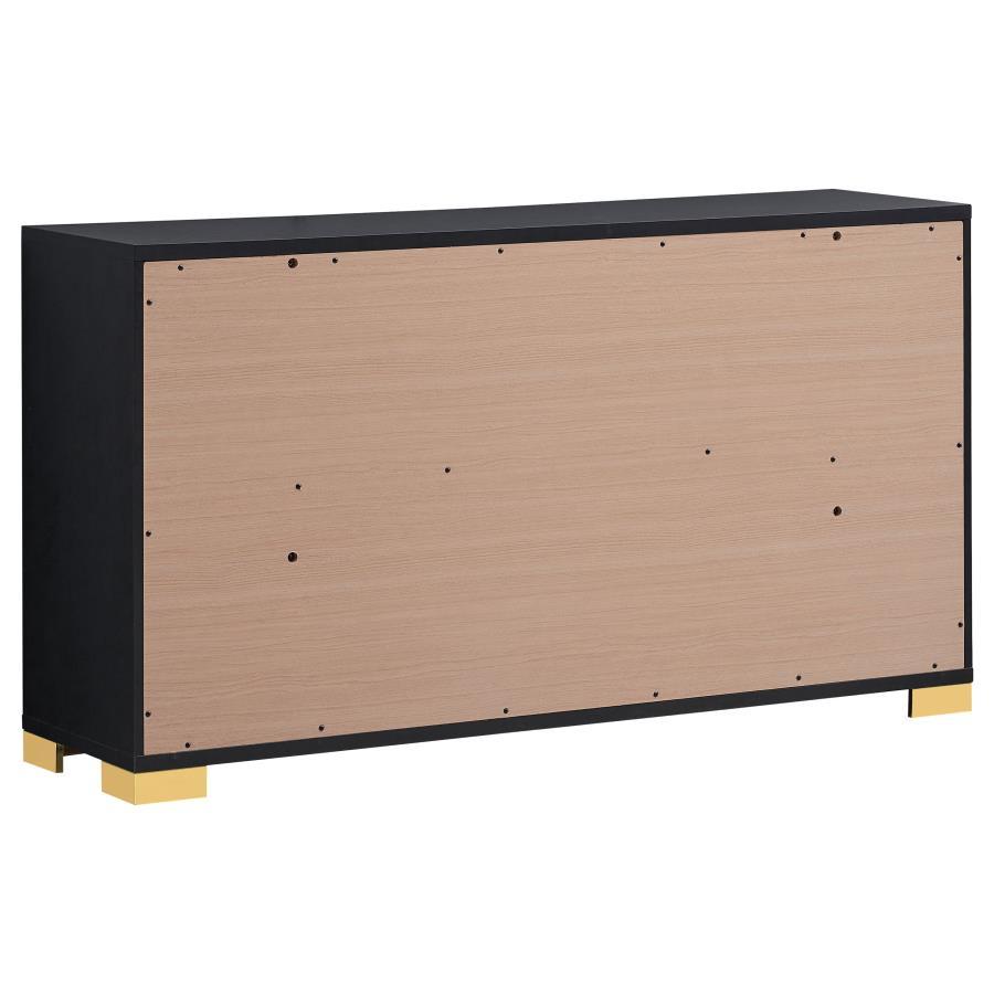

    
222831F-6PCS Contemporary Black Wood Full Panel Bedroom Set 6PCS Coaster Marceline 222831F
