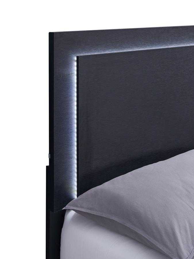 

    
222831F-6PCS Contemporary Black Wood Full Panel Bedroom Set 6PCS Coaster Marceline 222831F
