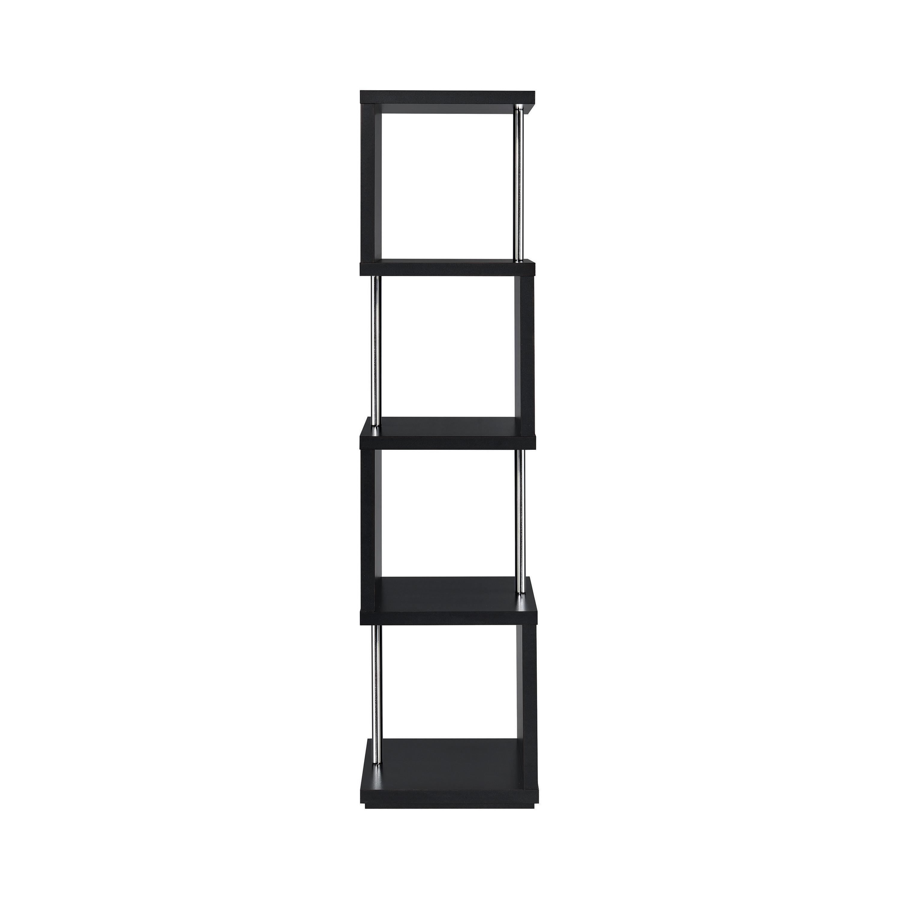 

    
Contemporary Black Wood & Metal Bookcase Coaster 801419 Baxter
