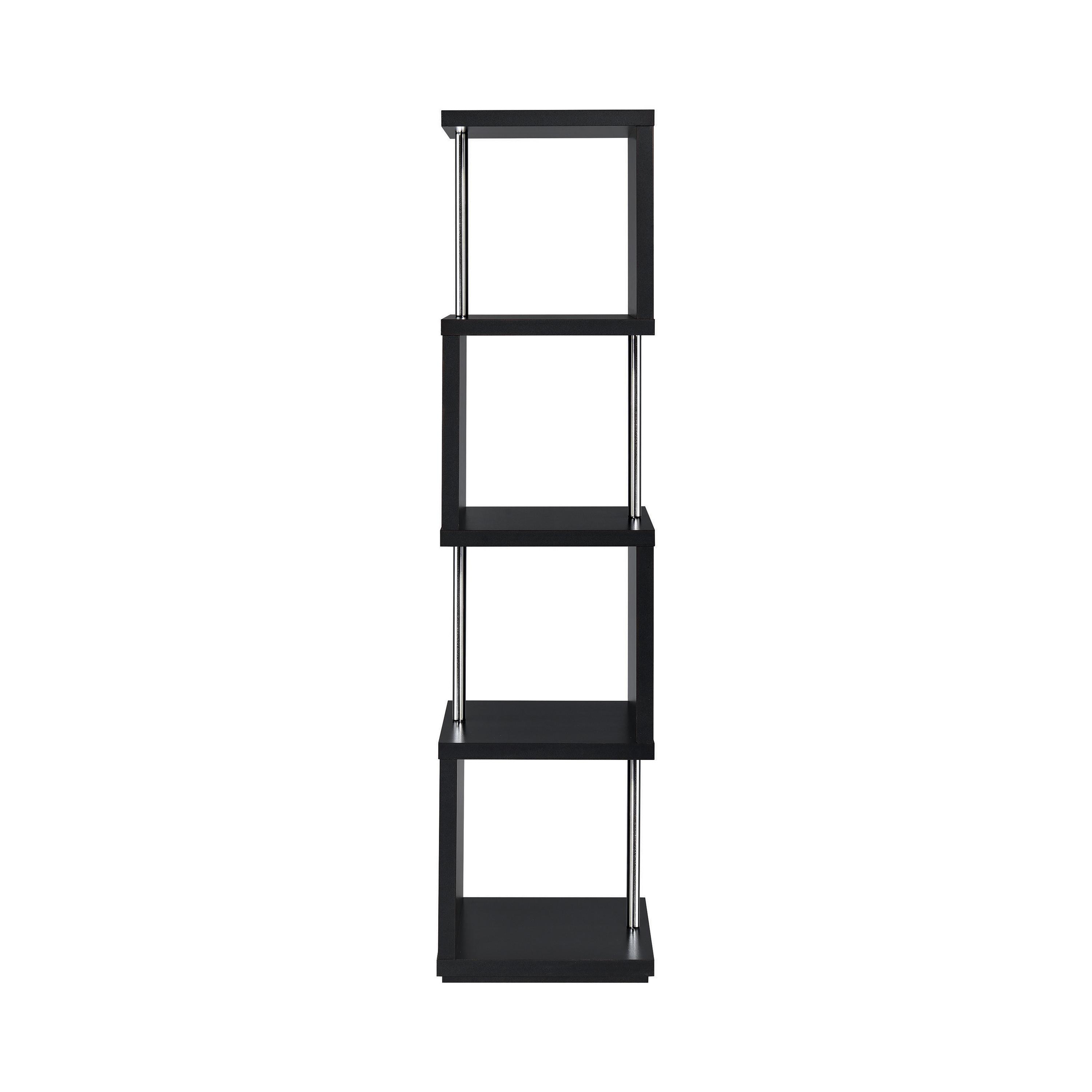 

    
Contemporary Black Wood & Metal Bookcase Coaster 801419 Baxter
