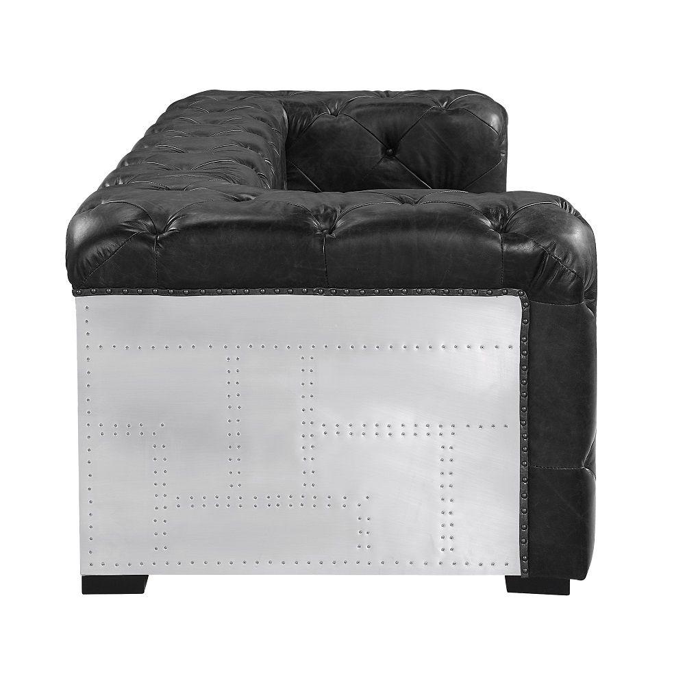 

    
Contemporary Black Wood Sofa Acme Brancaster LV02285-S
