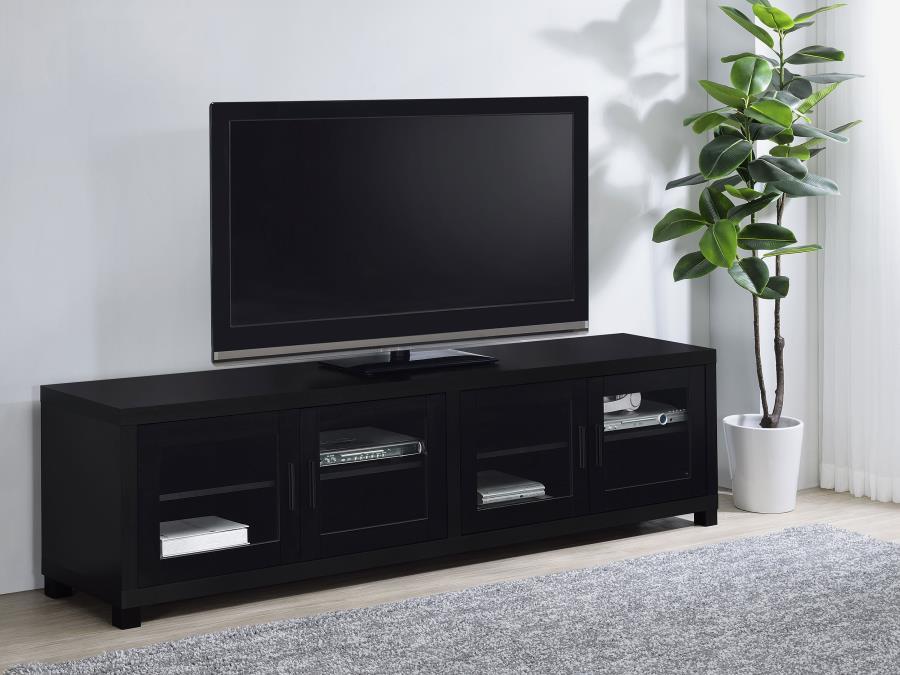 

    
Contemporary Black Wood TV Stand Coaster Jupiter 736303-TV
