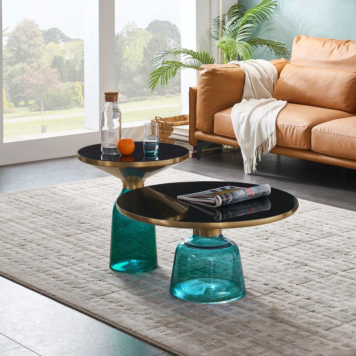 

    
Contemporary Turquoise Glass Coffee Table American Eagle CT-W9319-BLUE-CT
