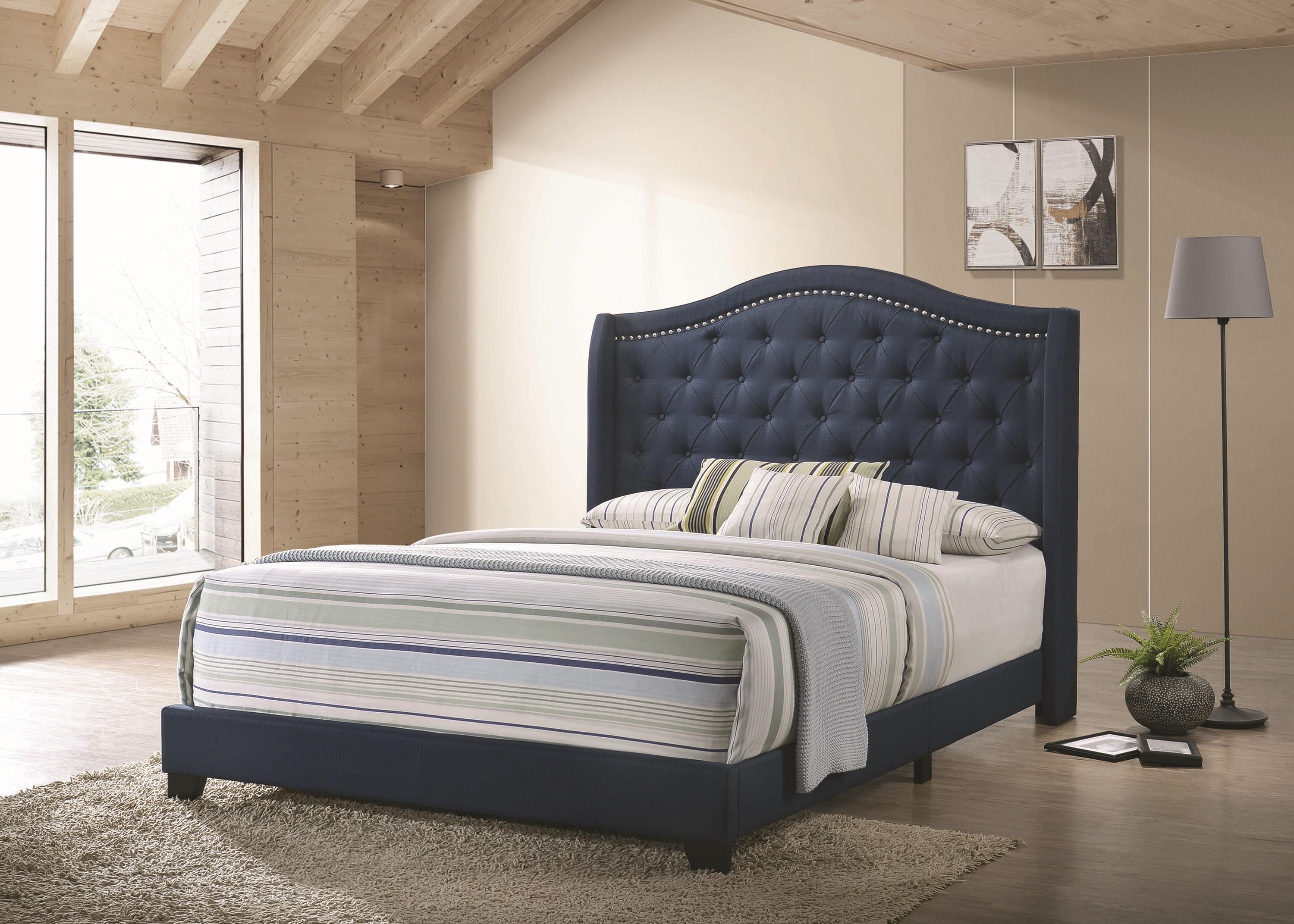 

                    
Coaster 310071F Sonoma Bed Blue Fabric Purchase 
