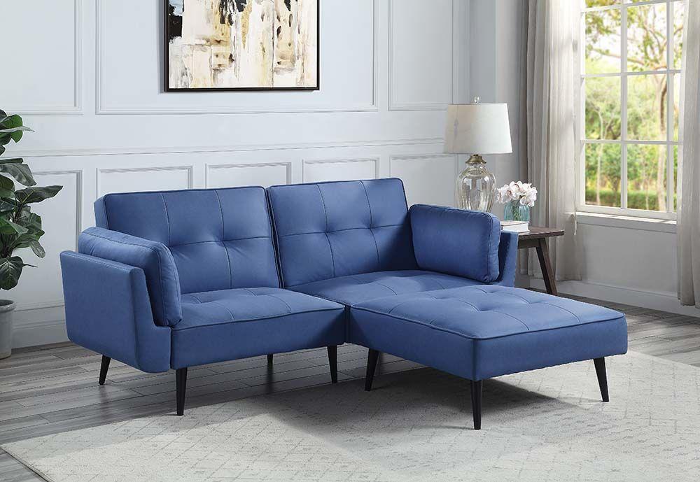 

    
 Order  Contemporary Blue Fabric Sofa by Acme Nafisa LV00823
