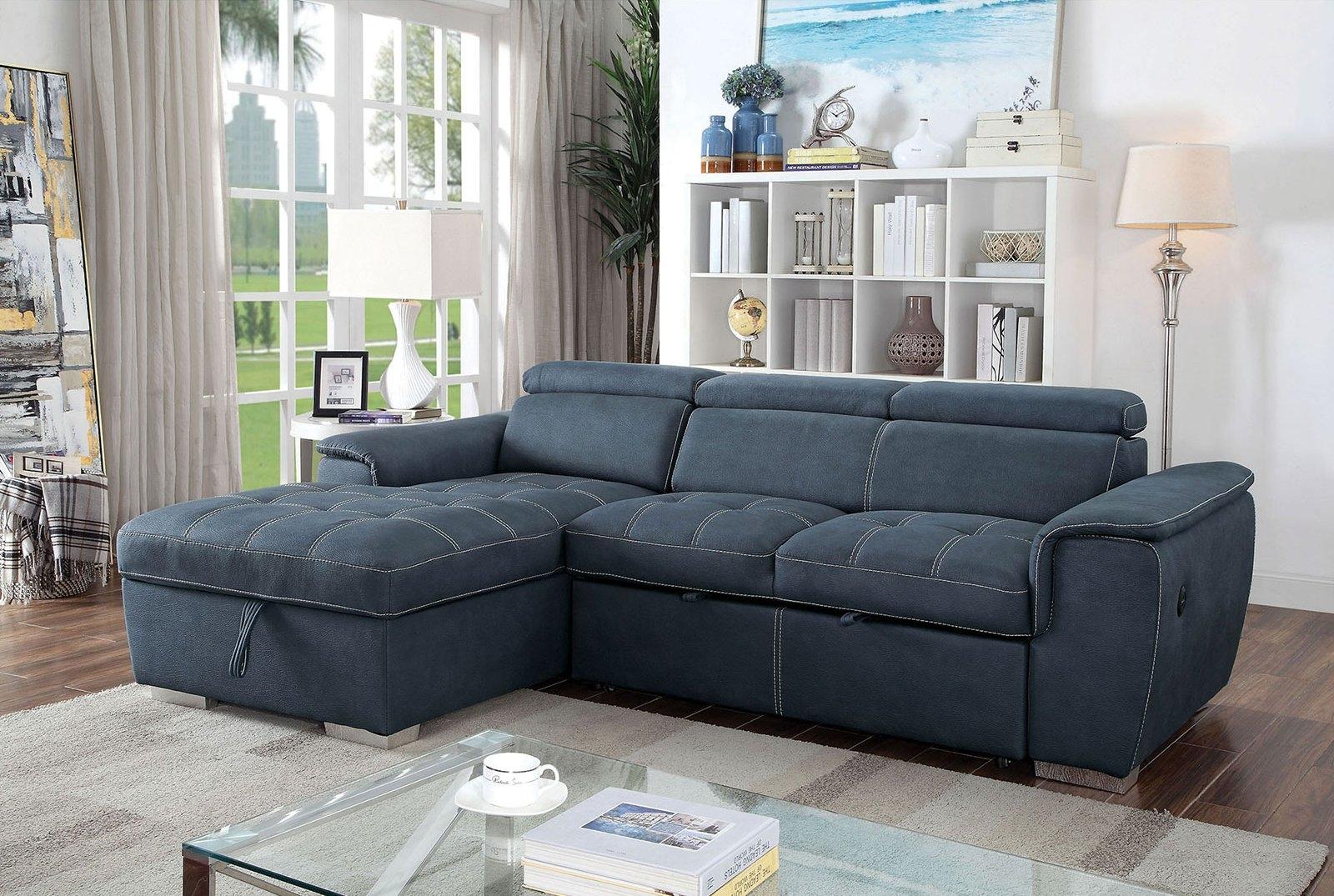 Furniture of America PATTY CM6514BL Sectional Sofa
