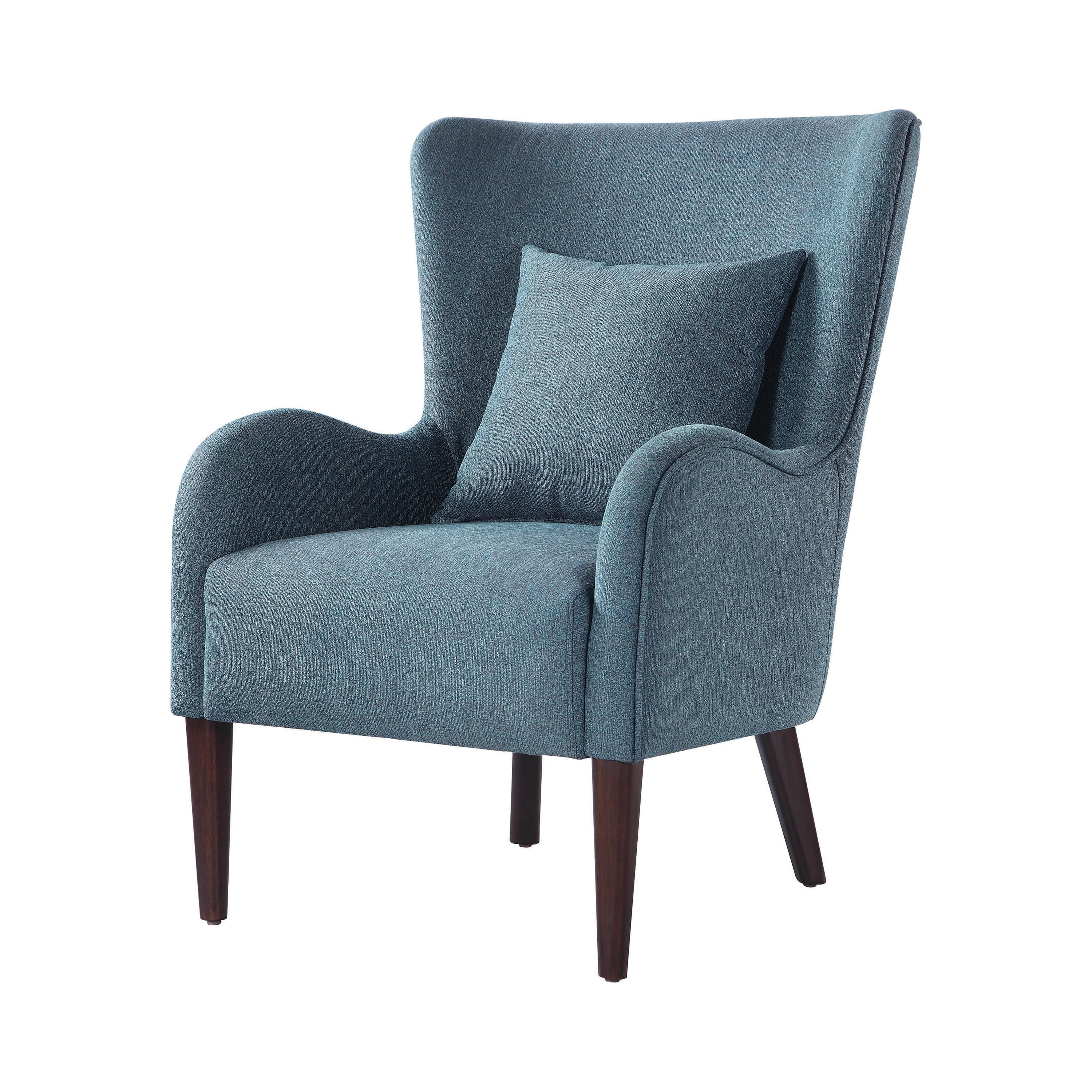 Contemporary Accent Chair 903963 903963 in Blue 