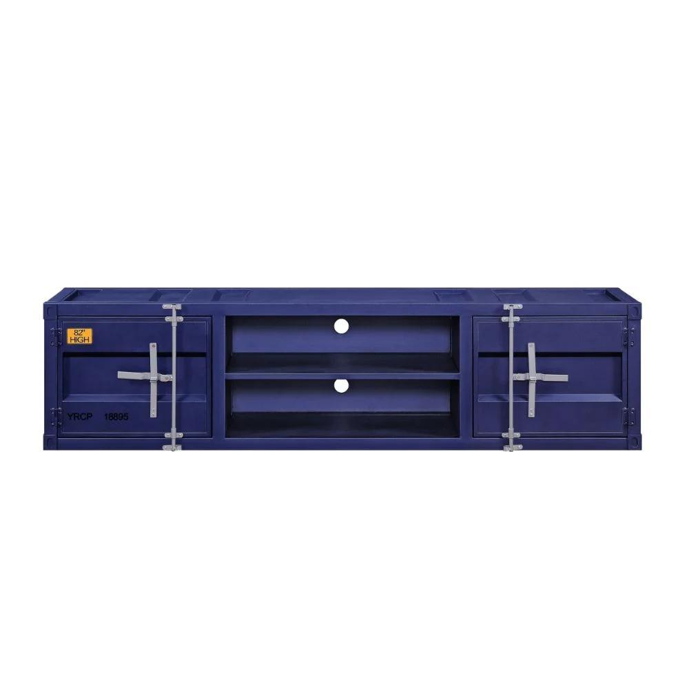 

    
Acme Furniture Cargo TV Stand Set Blue 91890-3pcs
