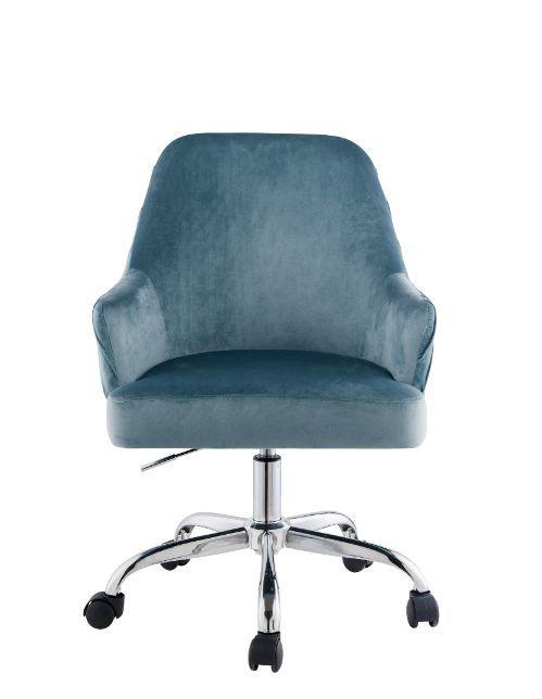 

    
Acme Furniture Muata Office Chair Twilight/Chrome/Blue 93071
