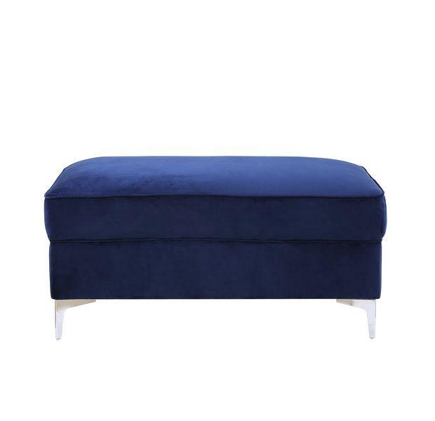

    
LV00366-2pcs Contemporary Blue Velvet Sofa + Ottoman by Acme Bovasis LV00366-2pcs
