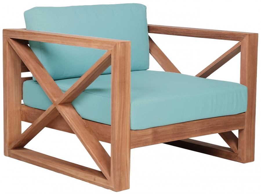 

    
 Order  Contemporary Blue Wood Fabric Patio Sofa Set-4PCS Meridian Furniture Anguilla 352SeaBlue-S-4PCS
