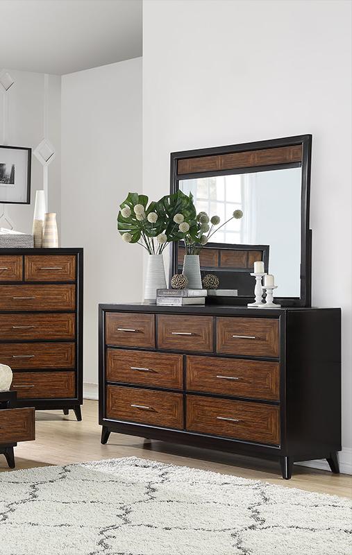 

    
4-Drawers Dresser F4898 Brown,Black Wood Poundex Contemporary
