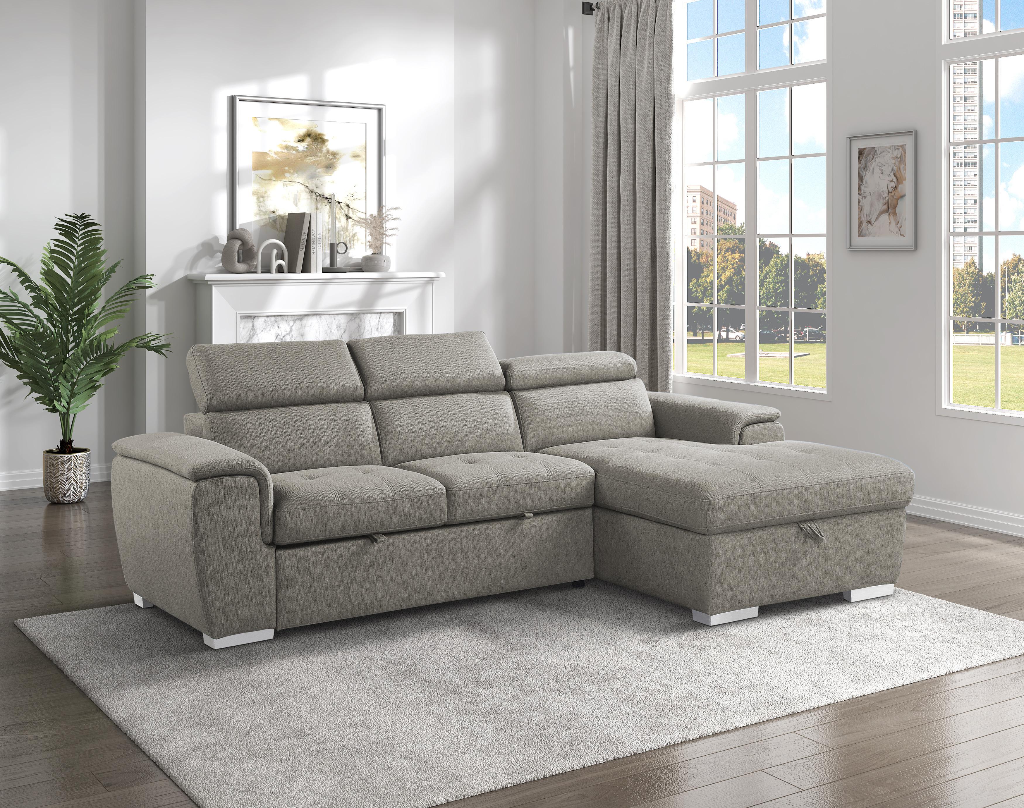 

    
9355BR*22LRC Contemporary Brown Chenille 2-Piece Sectional Homelegance 9355BR*22LRC Berel

