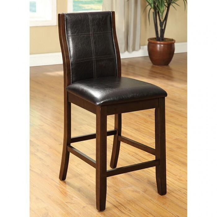 

    
Contemporary Brown Cherry Counter Height Chairs Set 2pcs Furniture of America CM3339DK-PC-2PK Townsend
