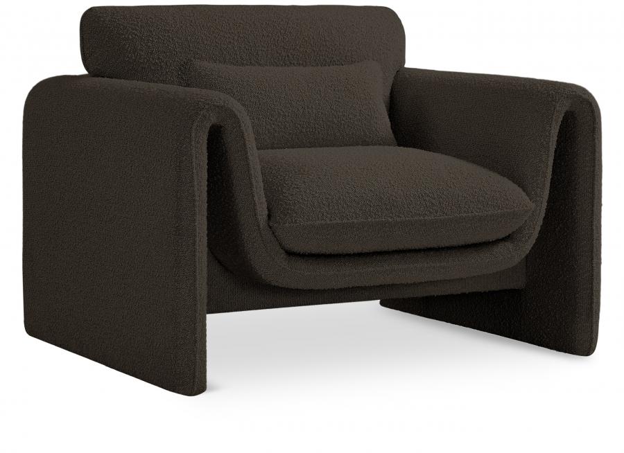 

    
Contemporary Brown Engineered Wood Chair Meridian Furniture Stylus 198Brown-C
