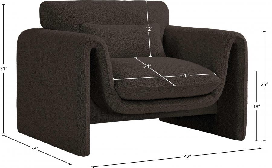 

    
198Brown-C Contemporary Brown Engineered Wood Chair Meridian Furniture Stylus 198Brown-C
