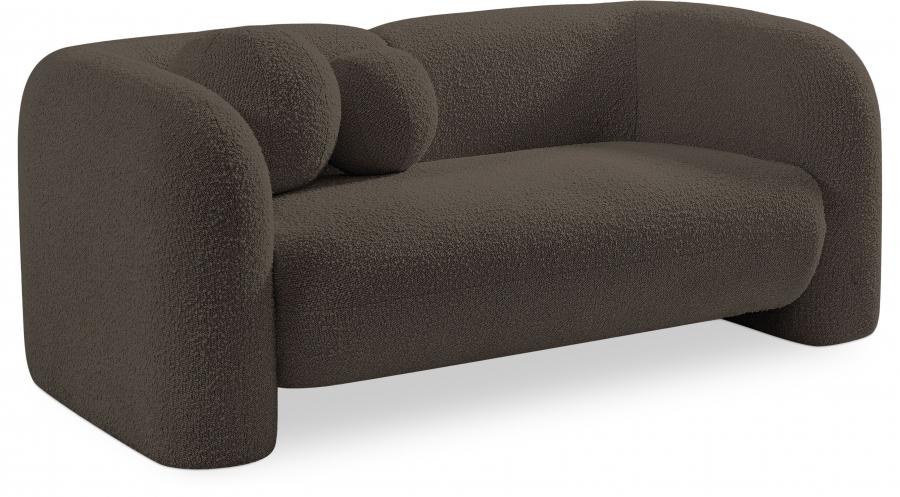 Contemporary Loveseat Emory Loveseat 139Brown-L 139Brown-L in Brown 