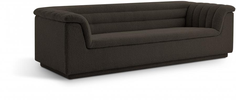 

    
Contemporary Brown Engineered Wood Sofa Meridian Furniture Cascade 191Brown-S
