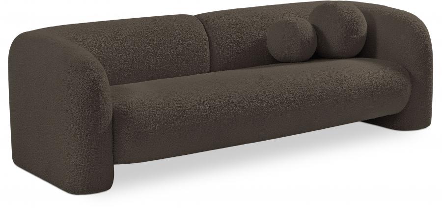 Contemporary Sofa Emory Sofa 139Green-S 139Brown-S in Brown 