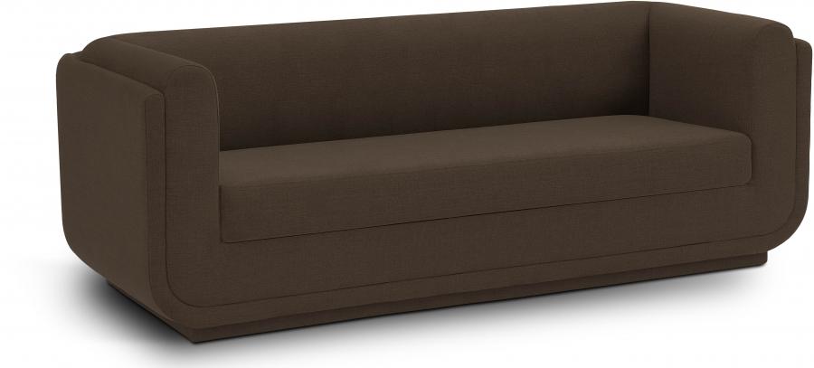 

    
Contemporary Brown Engineered Wood Sofa Meridian Furniture Kimora 151Brown-S

