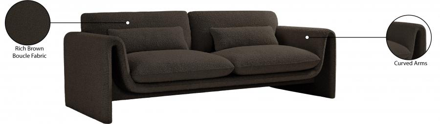 

                    
Buy Contemporary Brown Engineered Wood Sofa Meridian Furniture Stylus 198Brown-S
