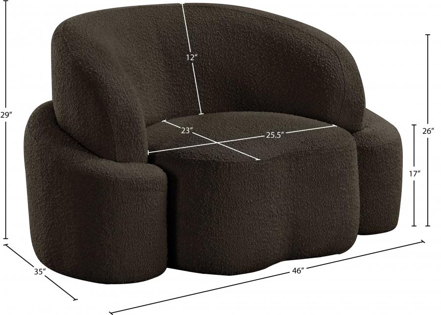 

                    
Buy Contemporary Brown Eucalyptus Wood Chair Meridian Furniture Principessa 108Brown-C
