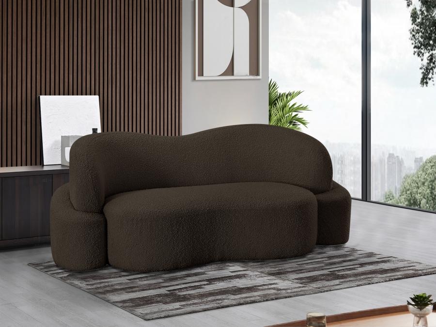 

    
Contemporary Brown Eucalyptus Wood Loveseat Meridian Furniture Principessa 108Brown-L
