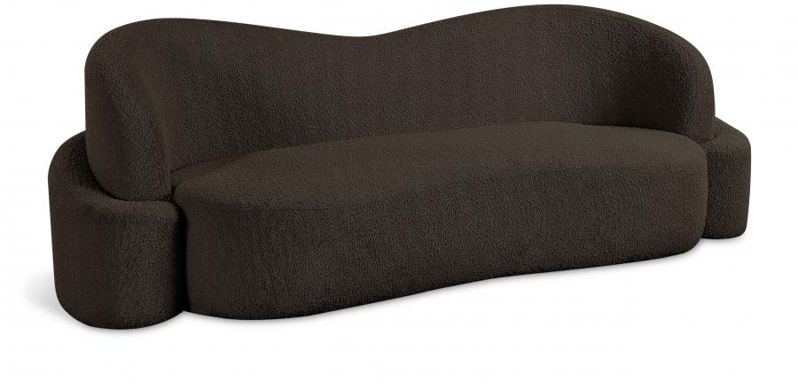 

    
Contemporary Brown Eucalyptus Wood Sofa Meridian Furniture Principessa 108Brown-S
