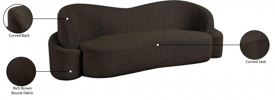 

                    
Buy Contemporary Brown Eucalyptus Wood Sofa Meridian Furniture Principessa 108Brown-S
