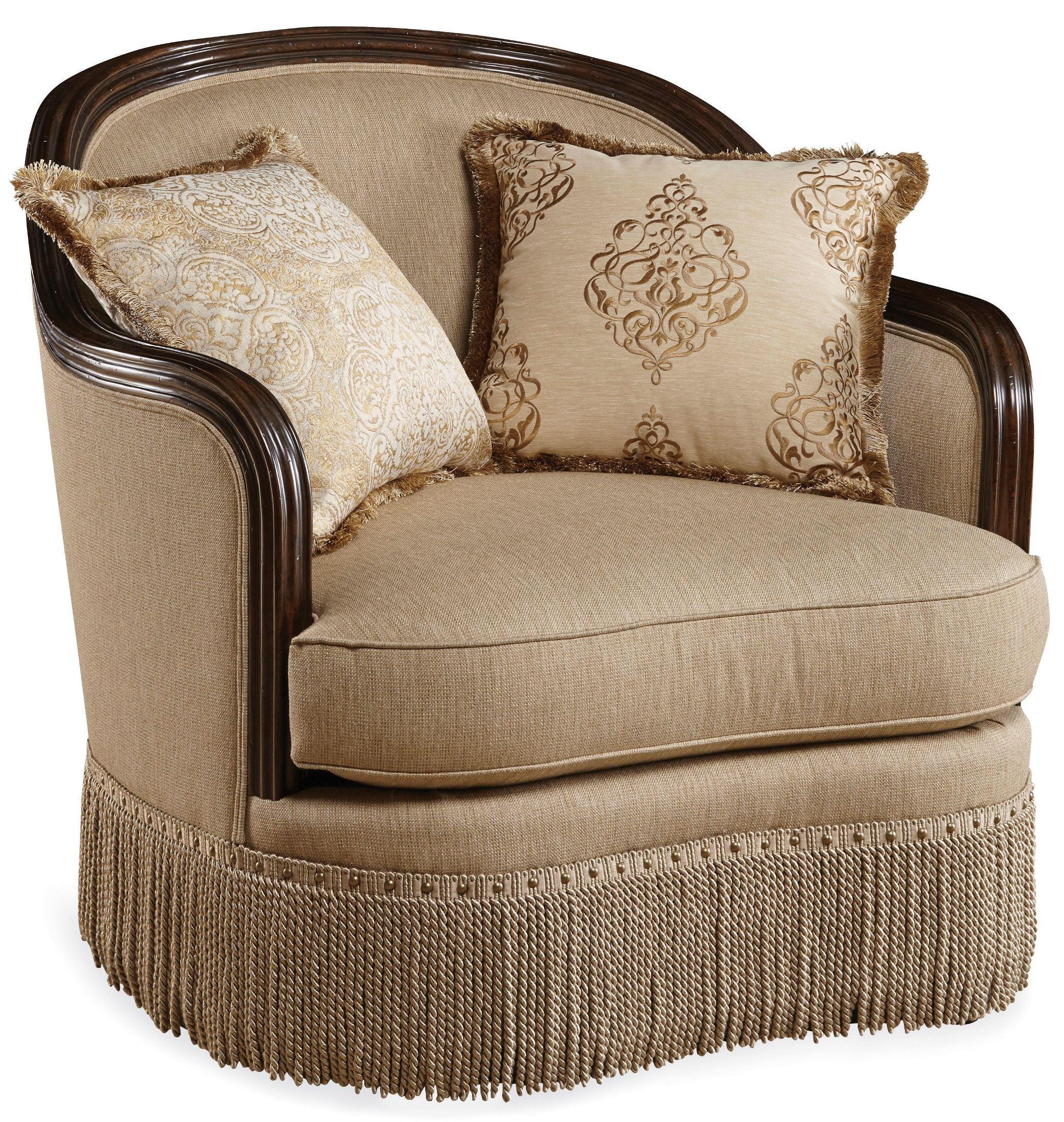 Contemporary Arm Chairs Giovanna 509503-5327AB in Beige Fabric