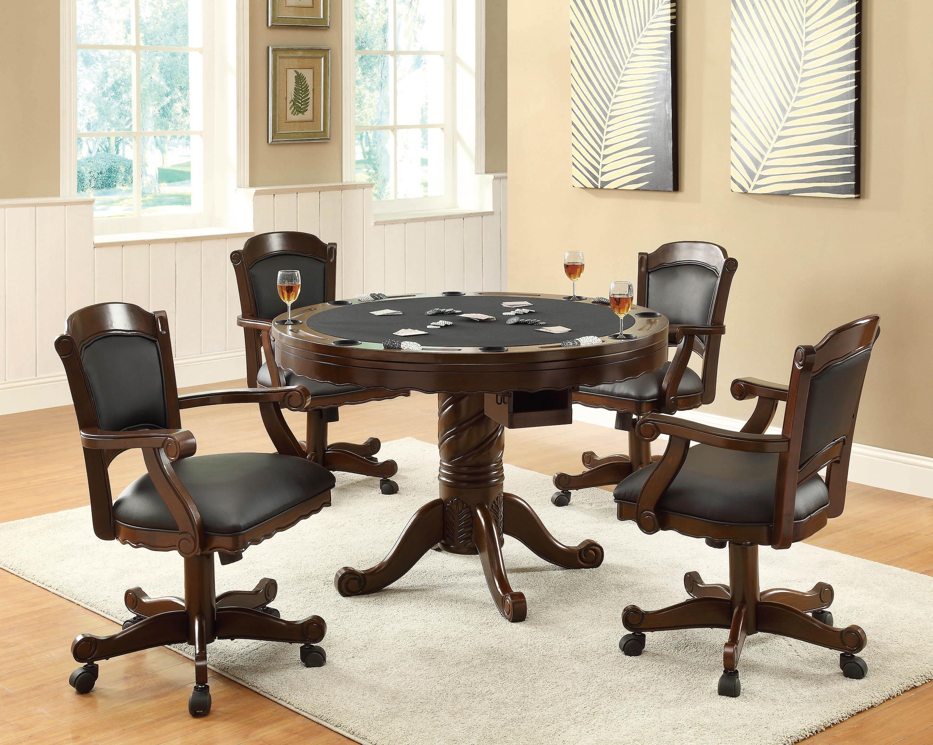 

    
Coaster Mitchell Game table Brown 100871
