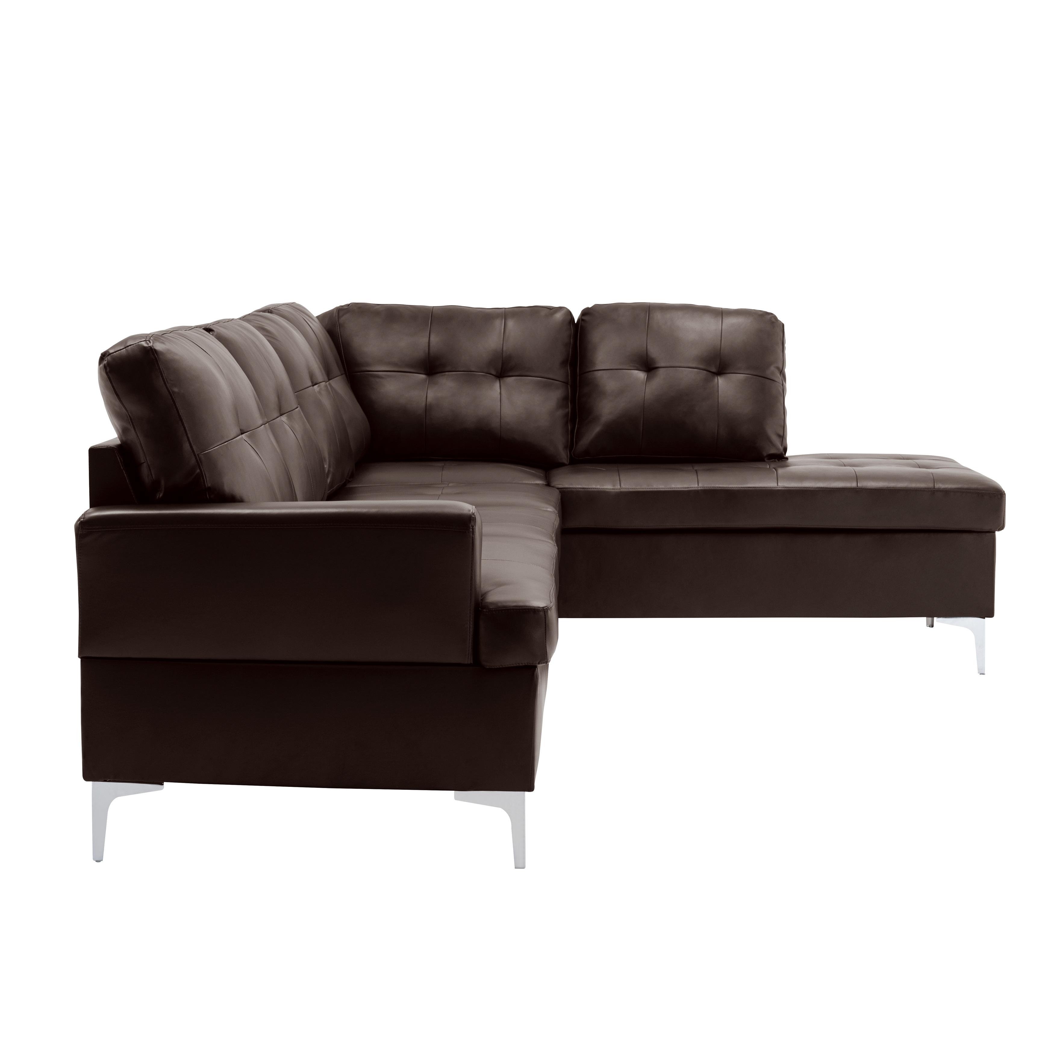 

                    
Homelegance 8378BRW*3 Barrington Sectional w/ Ottoman Brown Faux Leather Purchase 
