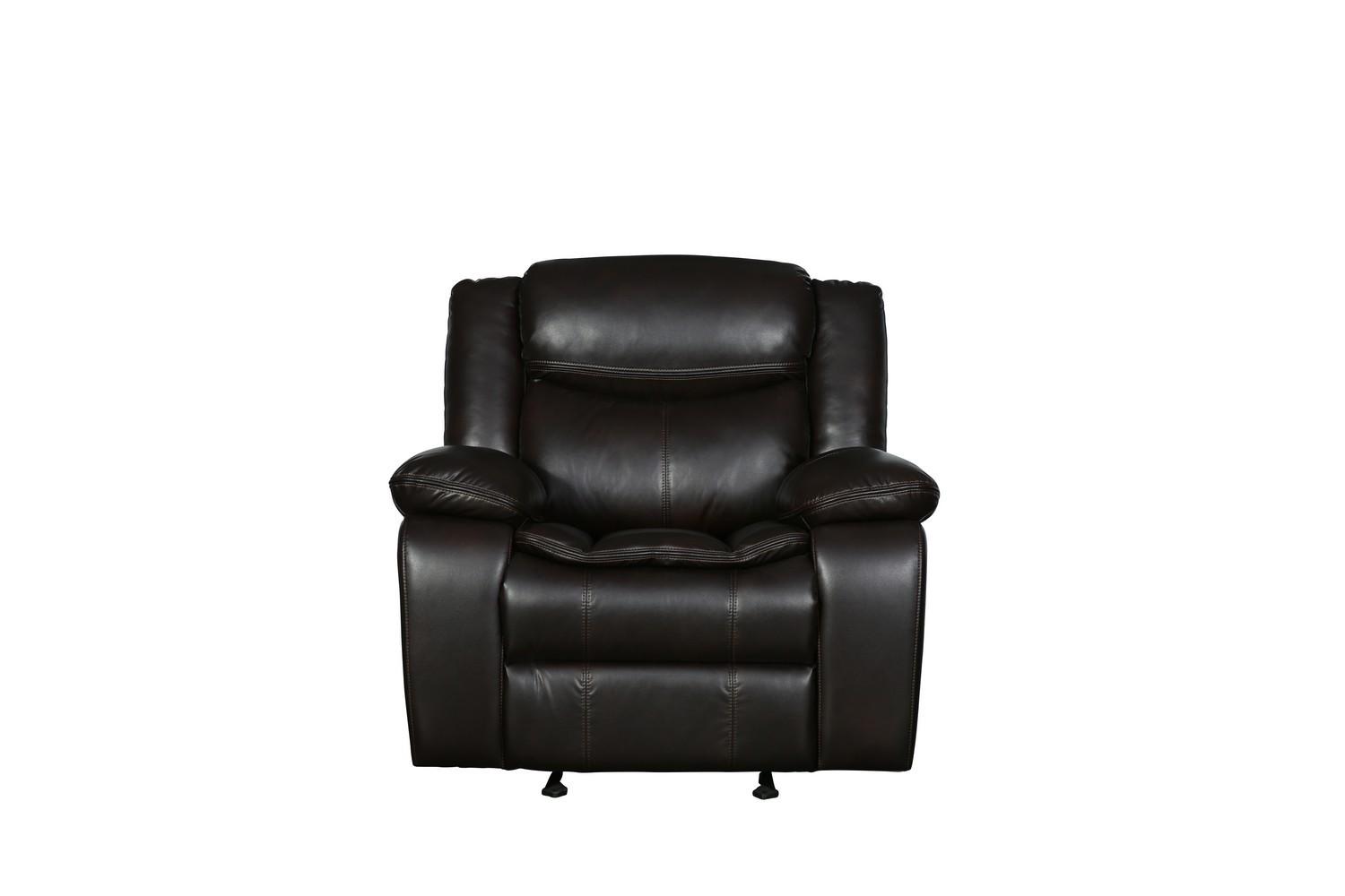 

    
Contemporary Brown Leather Air Reclining Chair Global United 6967 6967-BROWN-CH

