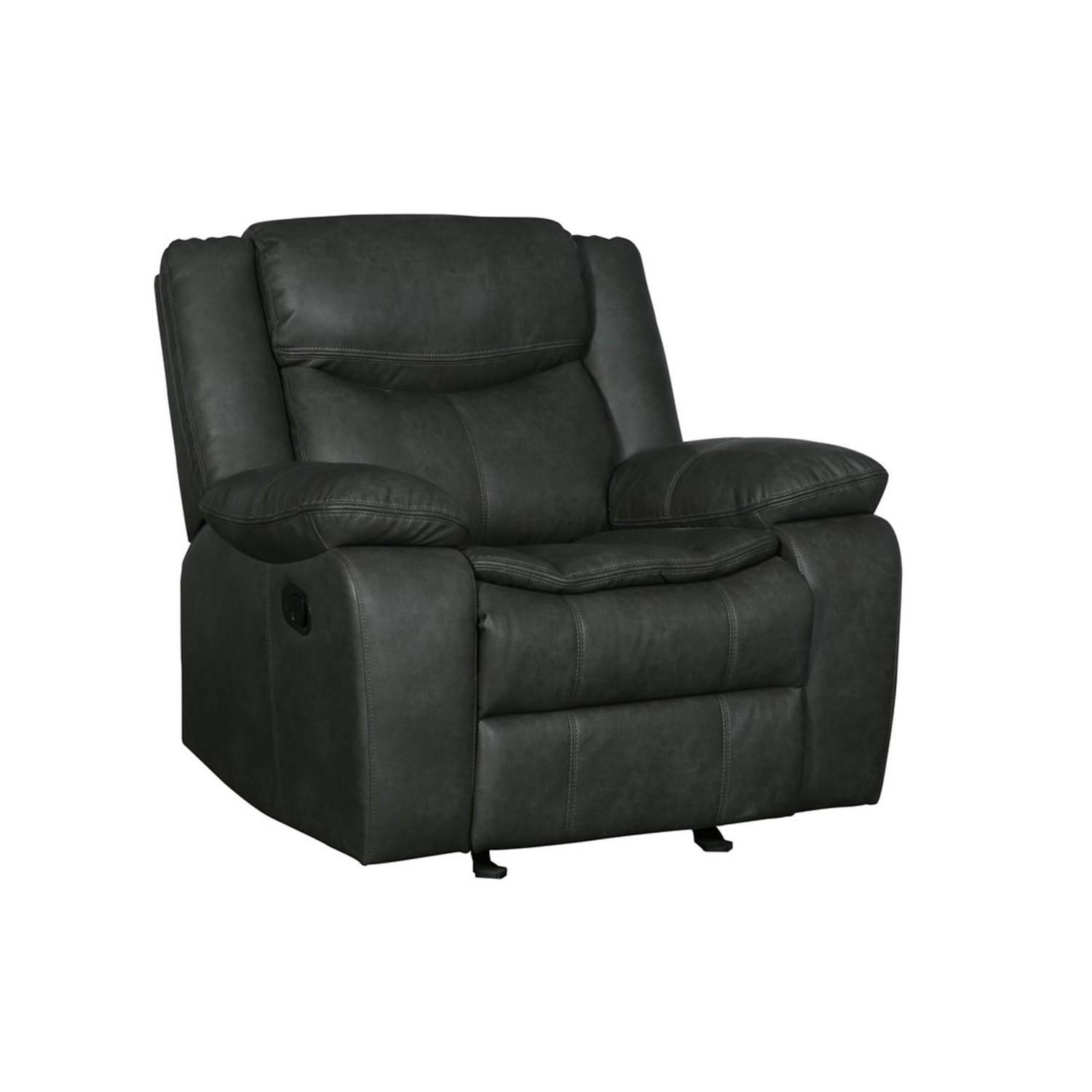 Contemporary Reclining Chair 6967 Reclining Chair 6967-GRAY-CH 6967-GRAY-CH in Gray leather Air