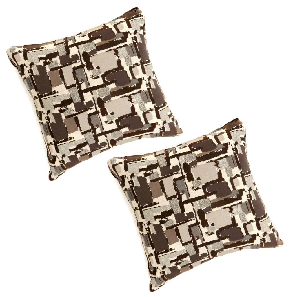 

    
Contemporary Brown Polyester Throw Pillows Set 2pcs Furniture of America PL6003BR-L Concrit
