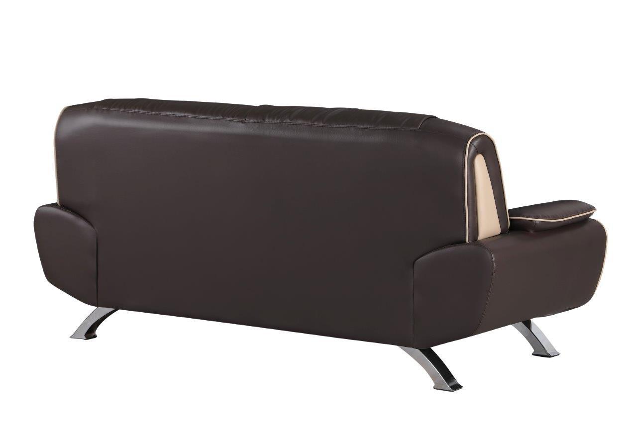 

    
 Order  Contemporary Brown Premium Leather Match Sofa Set 2Pcs Global United 405
