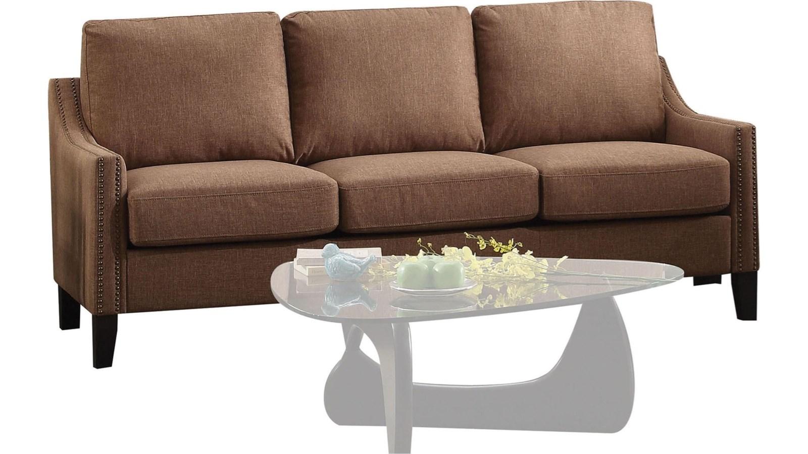 

    
Contemporary Brown Sofa by Acme Zapata 53765
