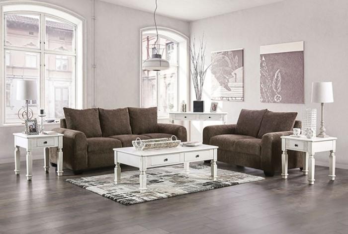 Furniture of America Dagmar Living Room Set 2PCS EM6723BR-SF-S-2PCS Living Room Set