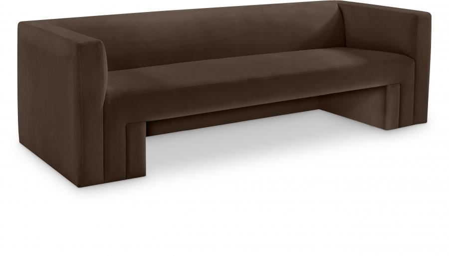 

    
Contemporary Brown Solid Wood Sofa Meridian Furniture Henson 665Brown-S
