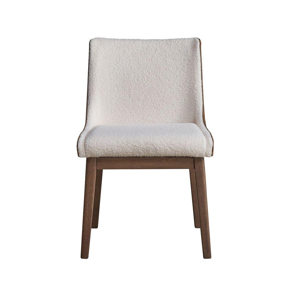 

    
Contemporary Brown/White Wood Side Chair Set 2PCS Acme Ginny DN02308-2PCS
