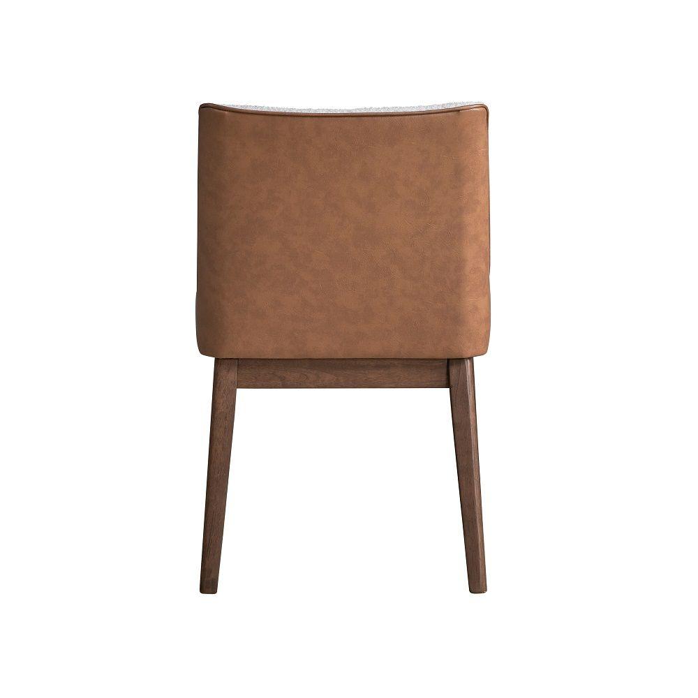 

    
Acme Furniture Ginny Side Chair Set 2PCS DN02308-2PCS Side Chair Set Walnut/White/Brown DN02308-2PCS

