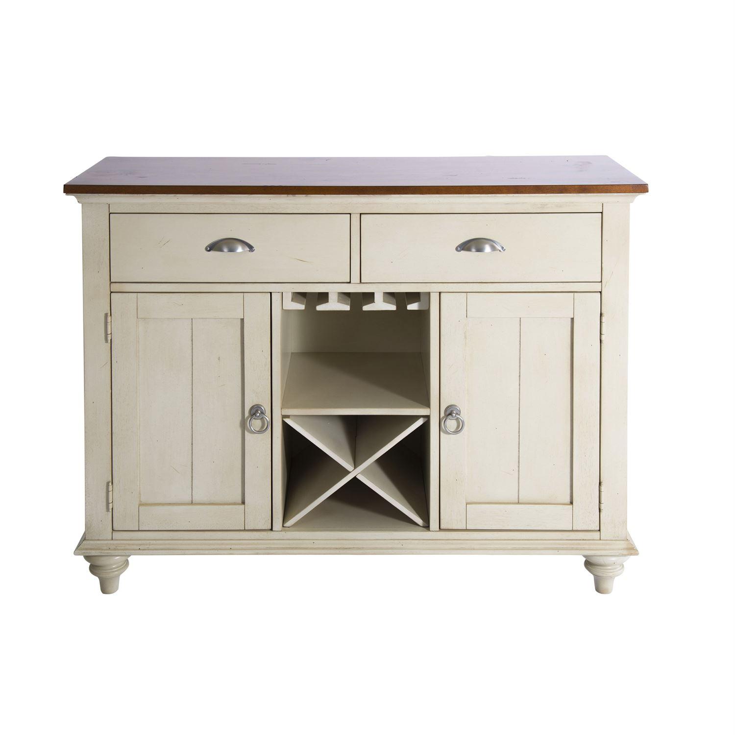 

    
Bisque with Natural Pine Finish Wood Buffet Ocean Isle (303-CD) Liberty Furniture
