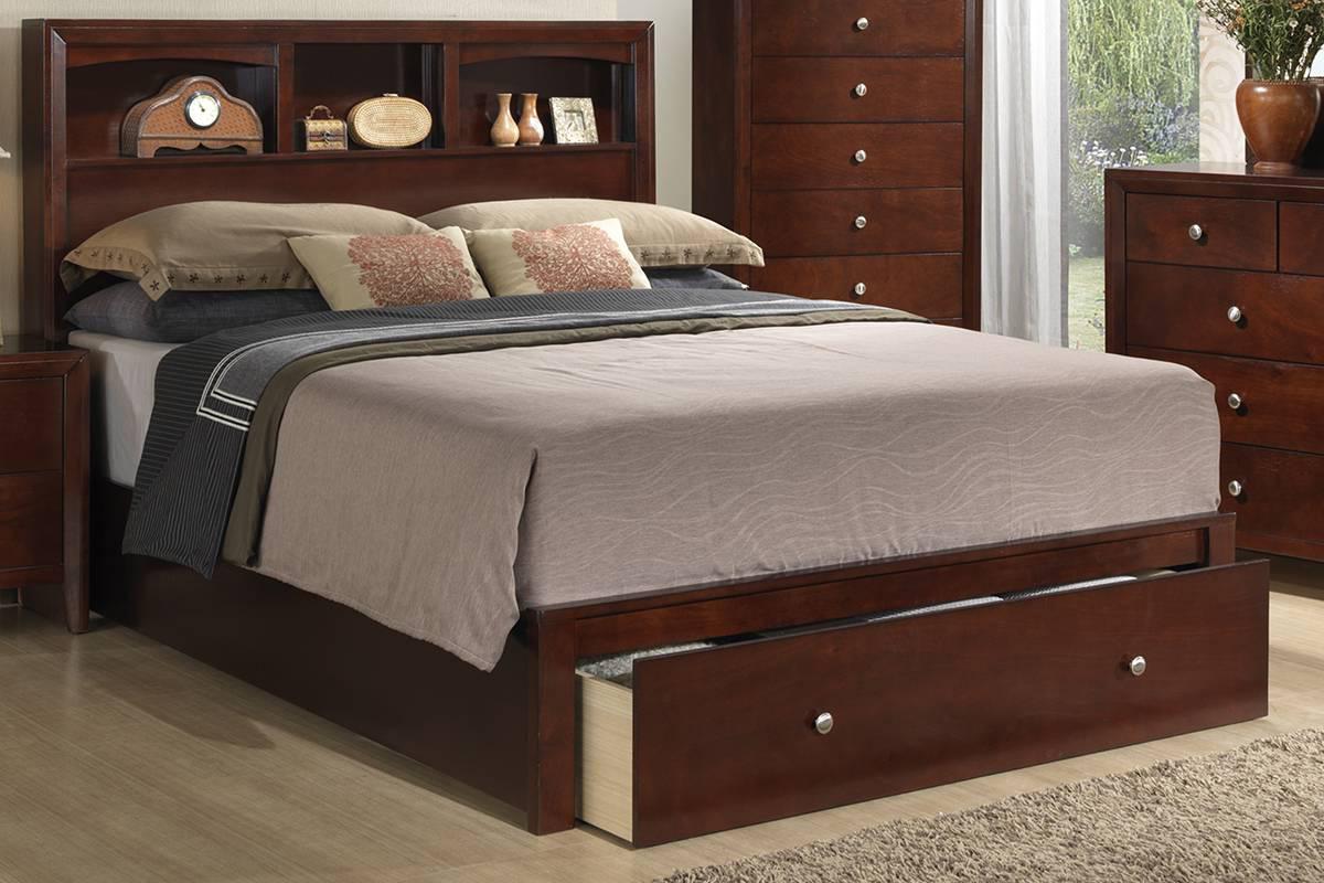 

    
Poundex Furniture F9282 Storage Bed Brown F9282CK
