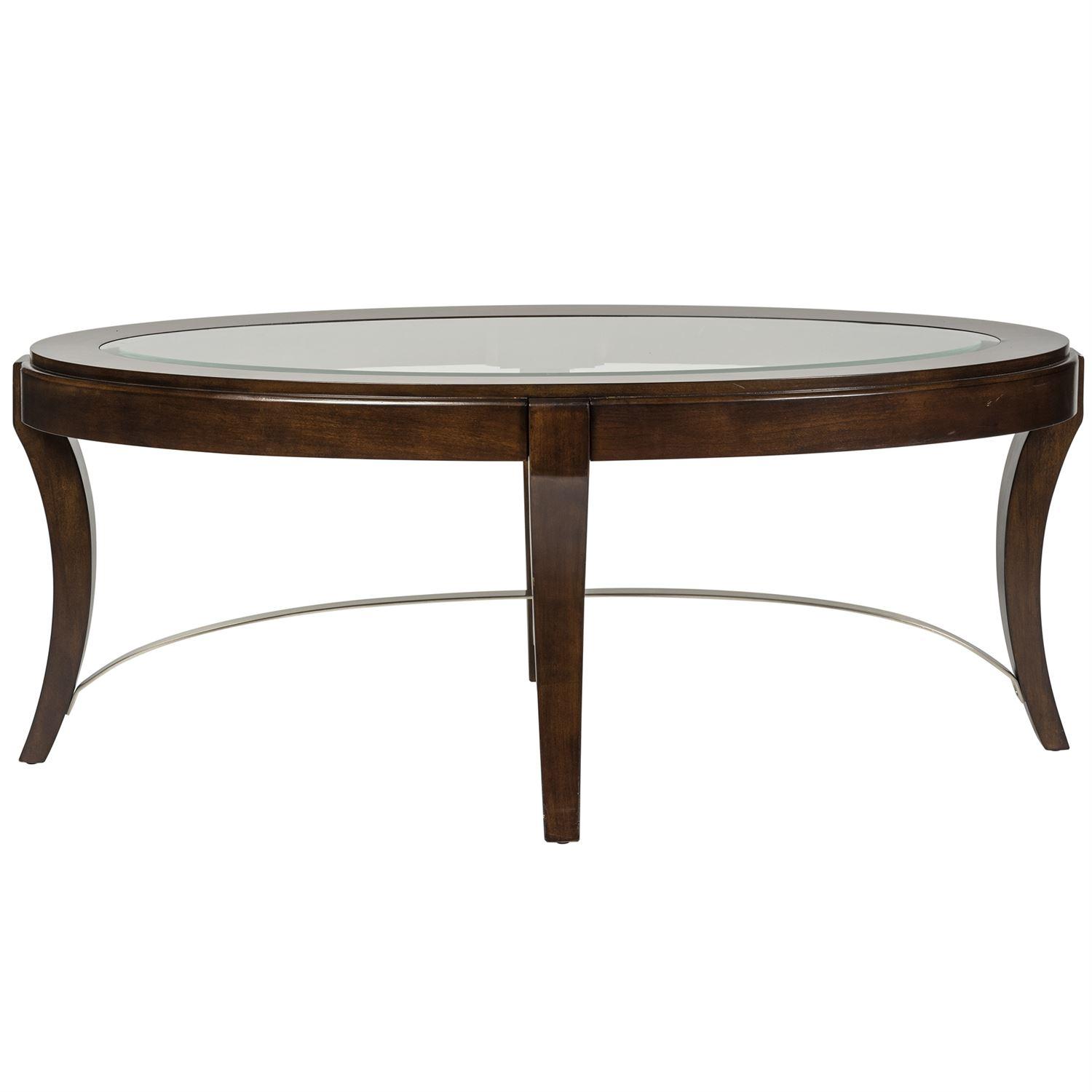 

    
Contemporary Brown Wood Coffee Table Avalon (505-OT) Liberty Furniture
