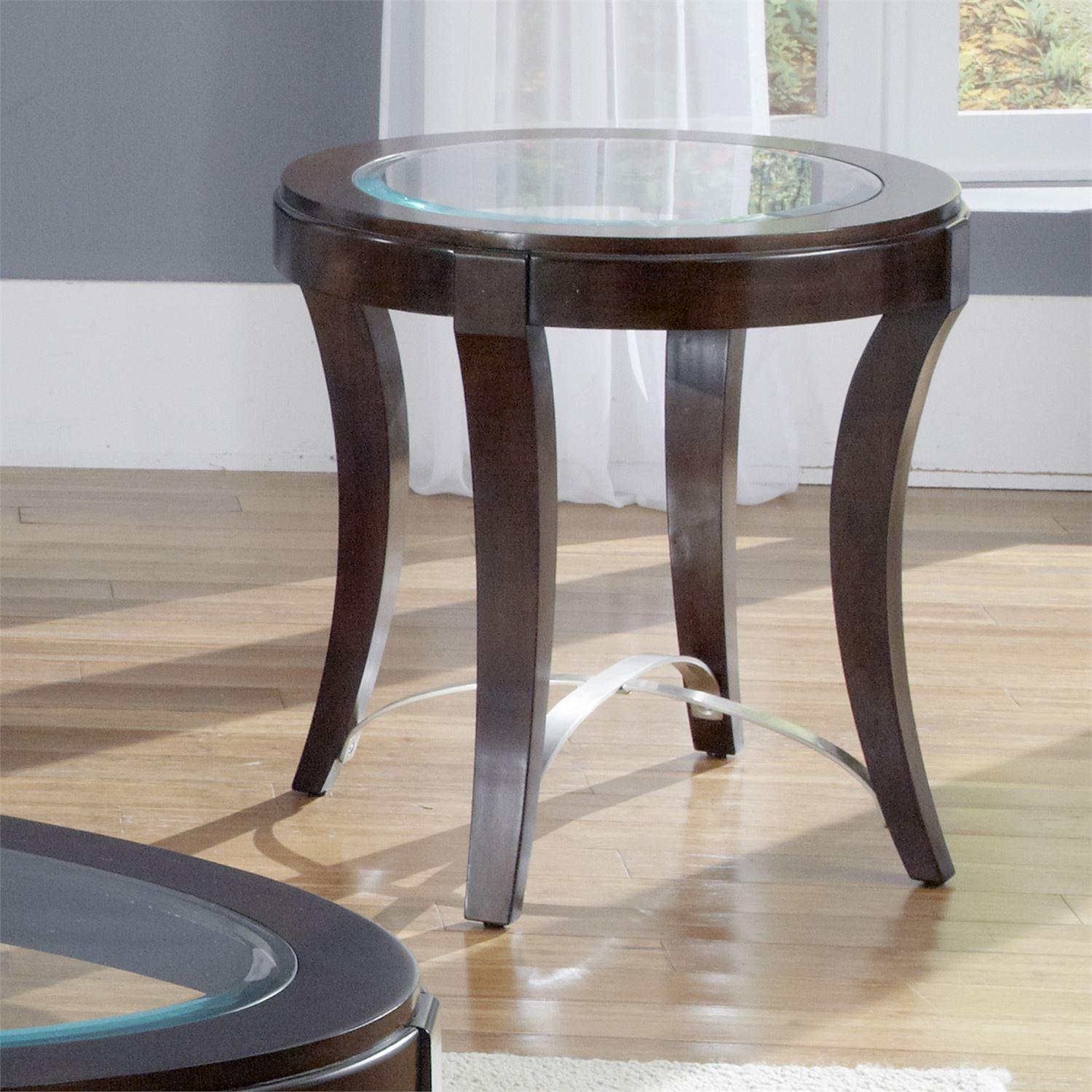 Contemporary End Table Avalon  (505-OT) End Table 505-OT2020 in Brown 