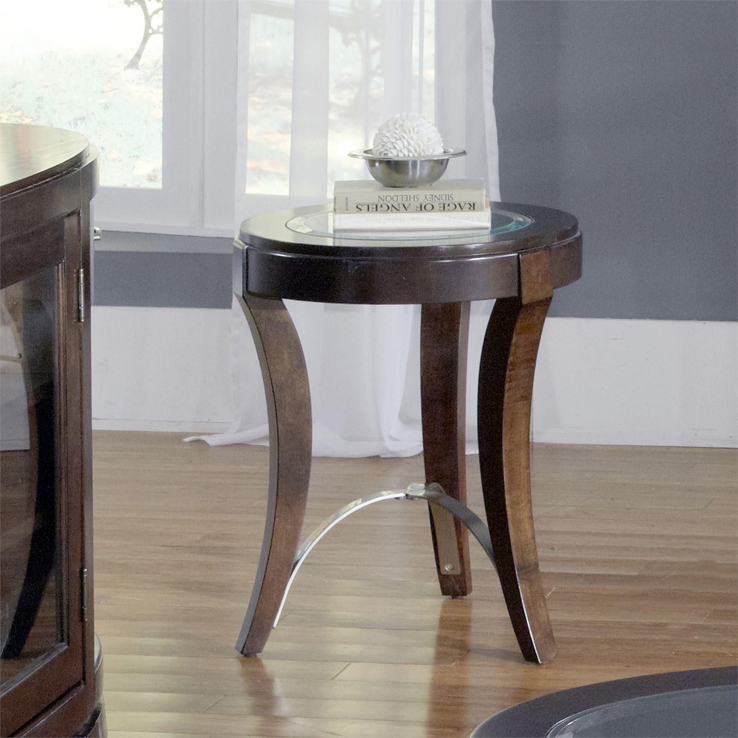 

    
Contemporary Brown Wood End Table Avalon 505-OT2021 Liberty Furniture
